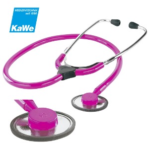 간호사 청진기 단면 핑크색 kawe 독일 의료용 실습용